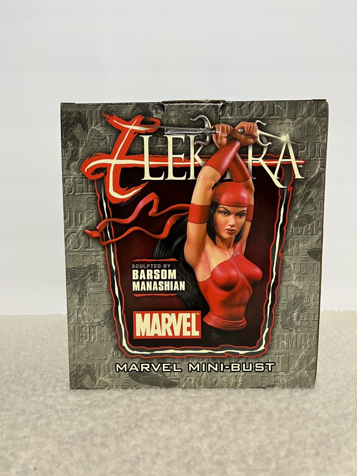 Bowen Designs Elektra Marvel Mini Bust #1614/2500 Broken With Box