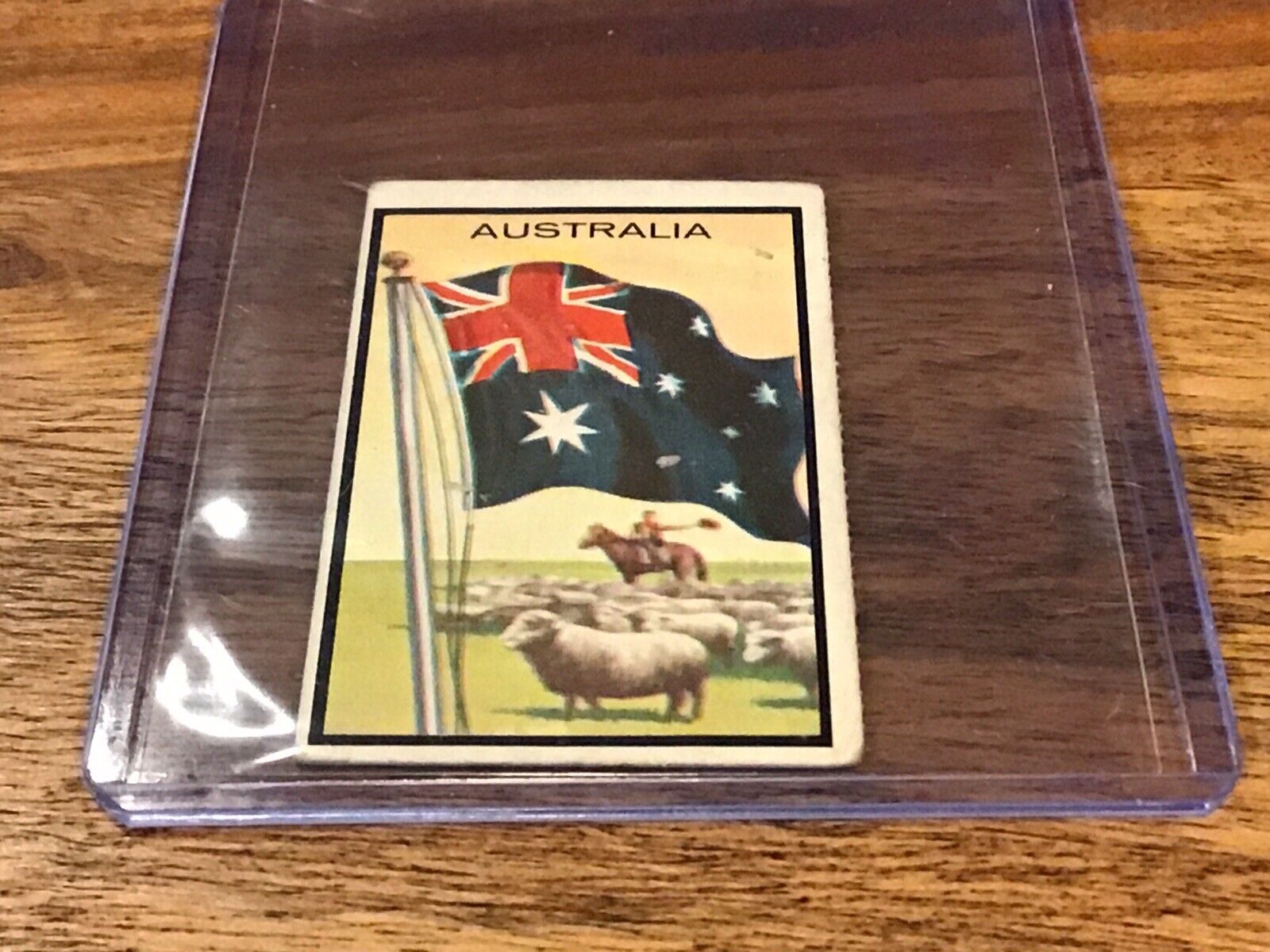 1963 Topps, Flag Midgee Cards, #4 Australia EX