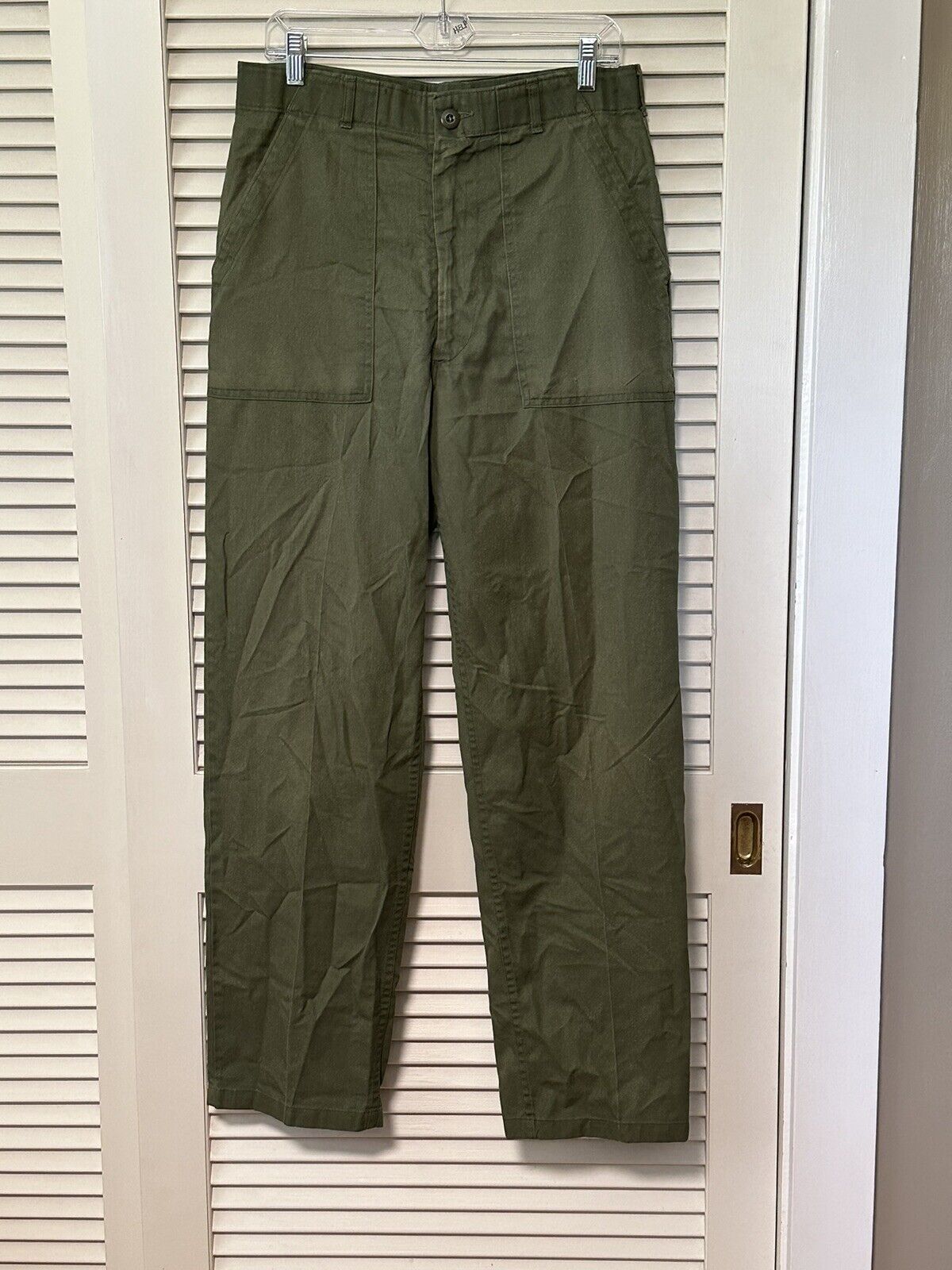 VTG 1970s Military Utility Trousers OG-507 Pants 34x33 Green Vietnam OG-107