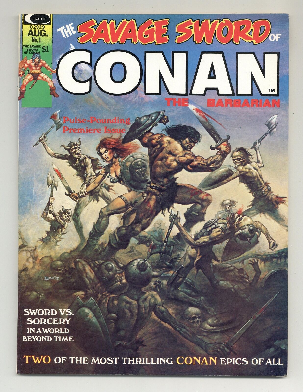 Savage Sword of Conan #1 VF 8.0 1974