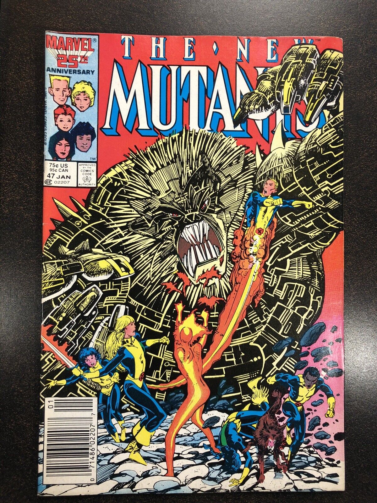 New Mutants #47 - Magus & the New Mutants Battle Marvel Comics 25th Anniversary