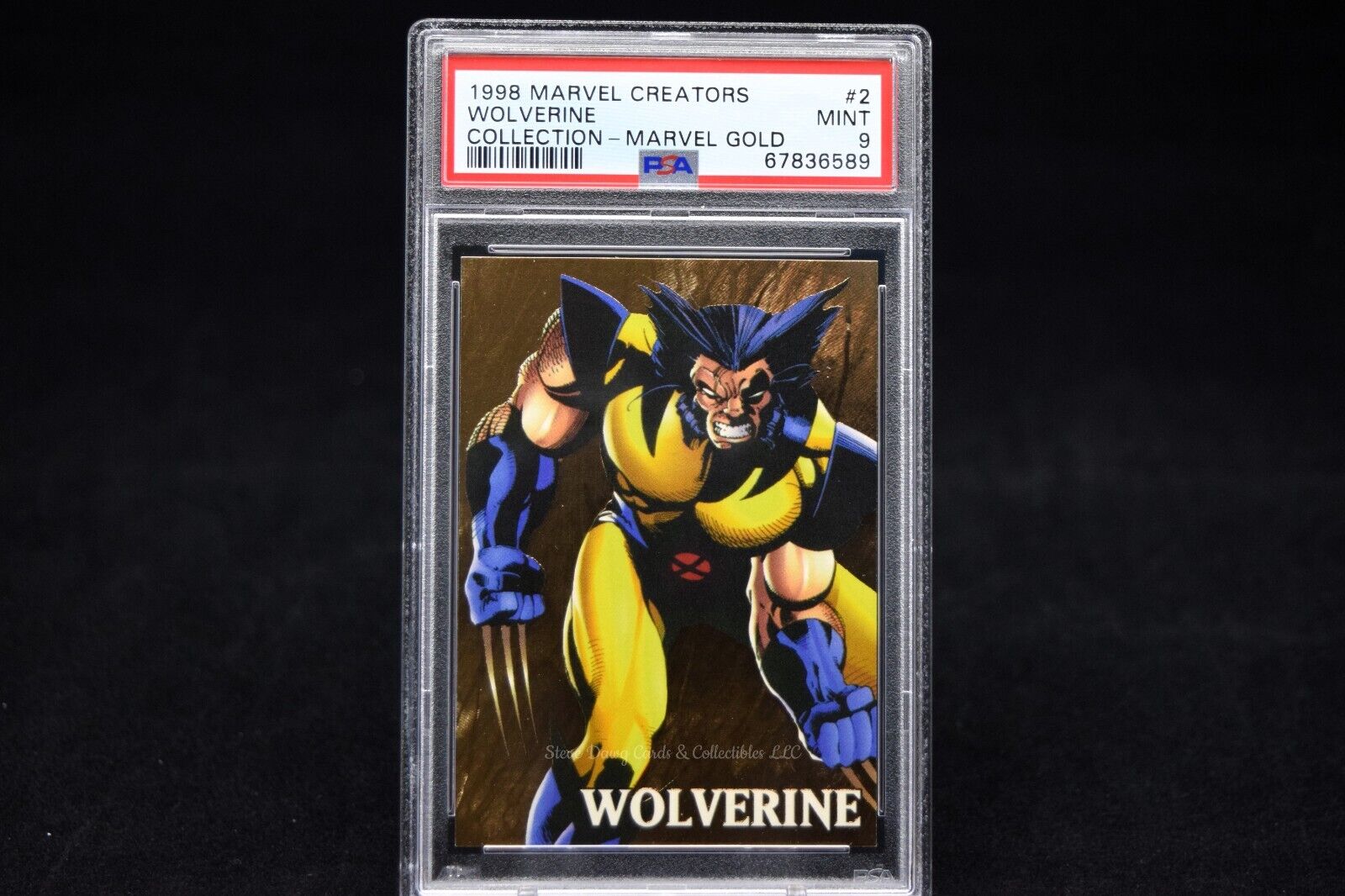 1998 SkyBox Marvel Creators Wolverine Gold PSA 9