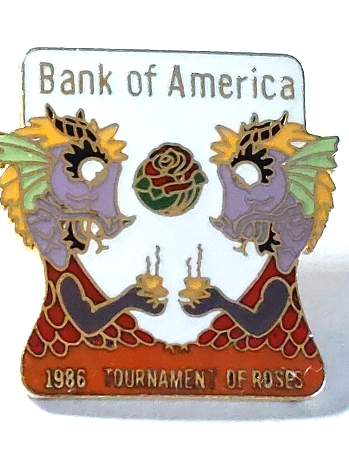 Rose Parade 1986 Bank of America  97TH Tournament of Roses Lapel Pin (060723)