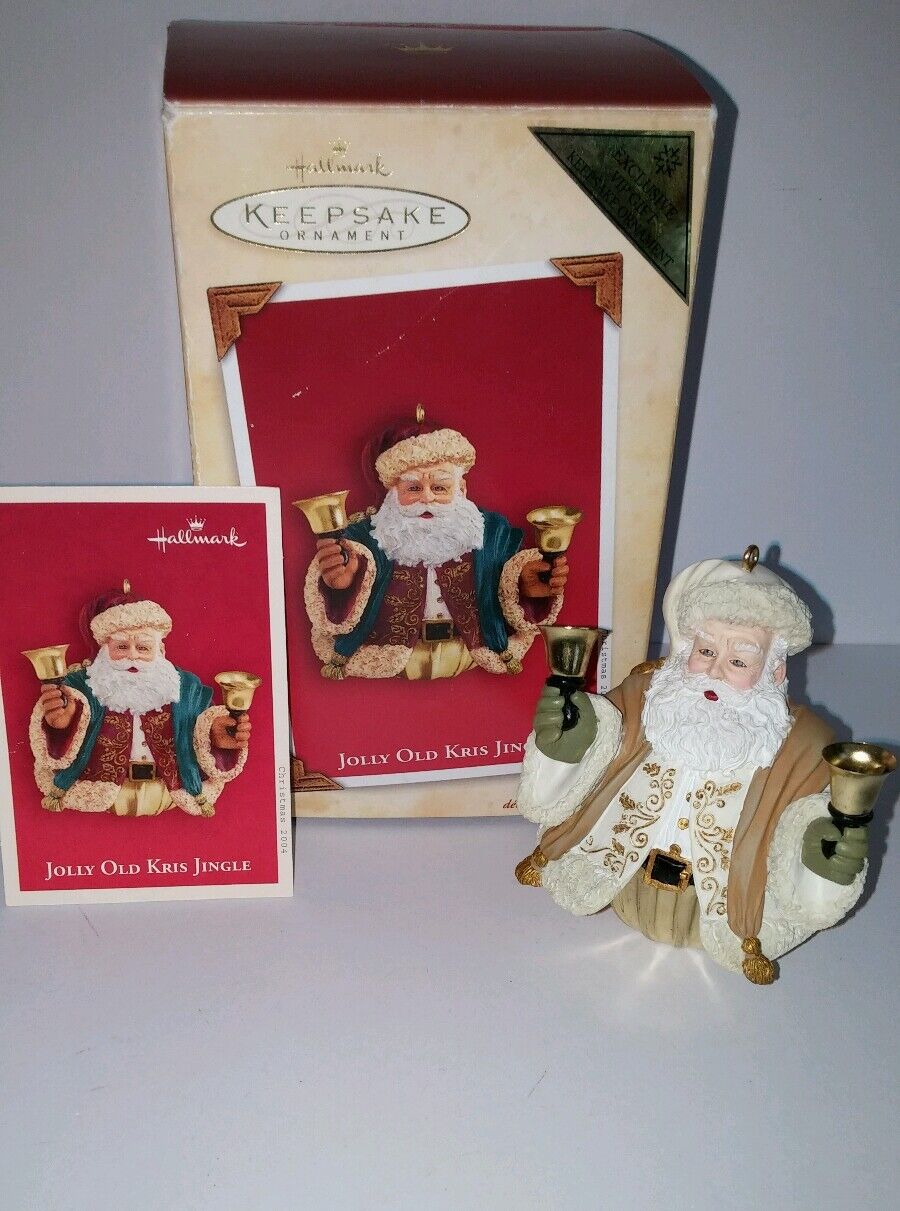 NOS VTG 2004 Hallmark Keepsake Christmas Ornament Jolly Old Kris Jingle