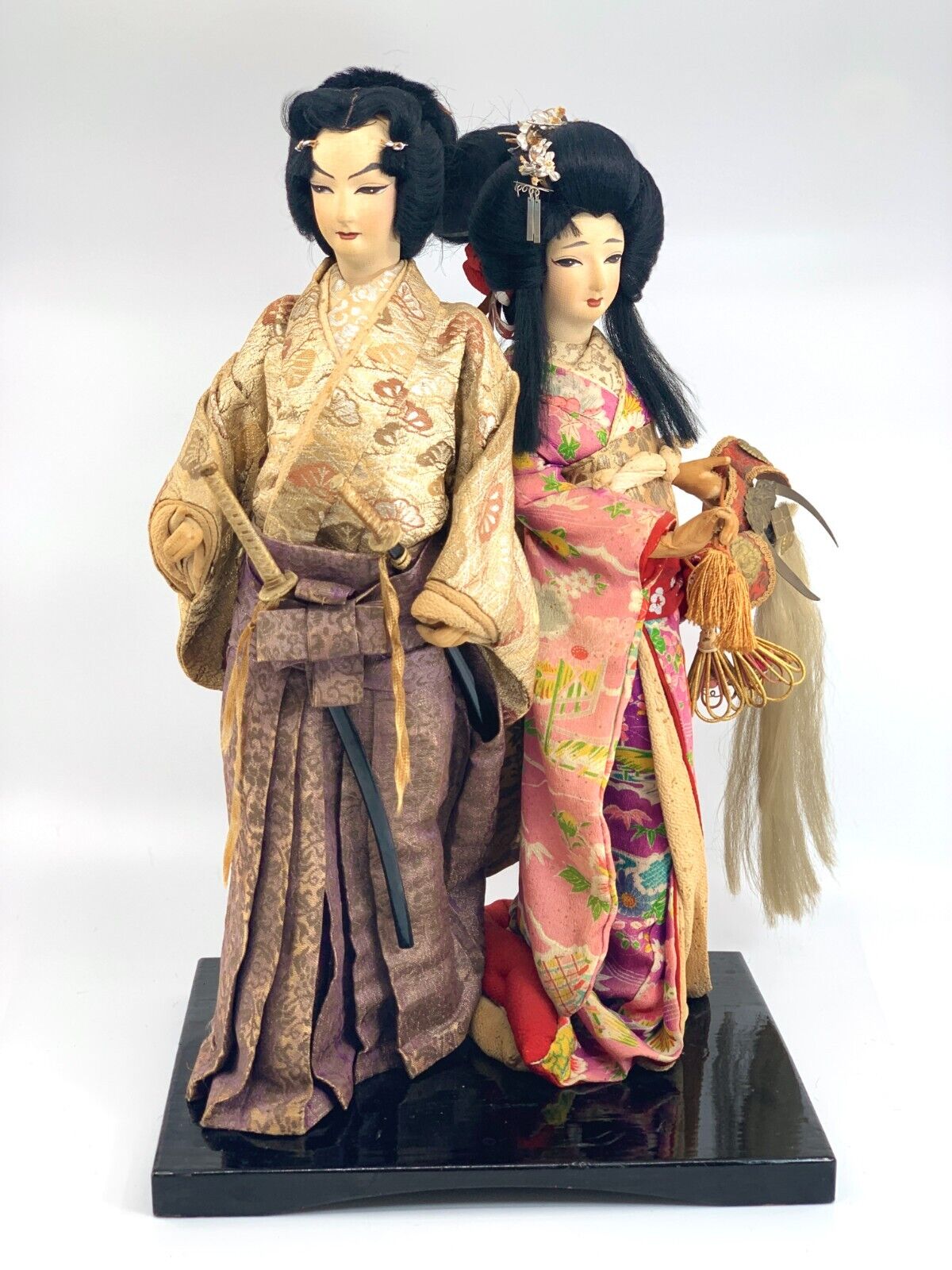 1950's Dancing Shogetsu Geisha Dolls Figures Tokyo Japan Yaegaki-hime Katsuyori