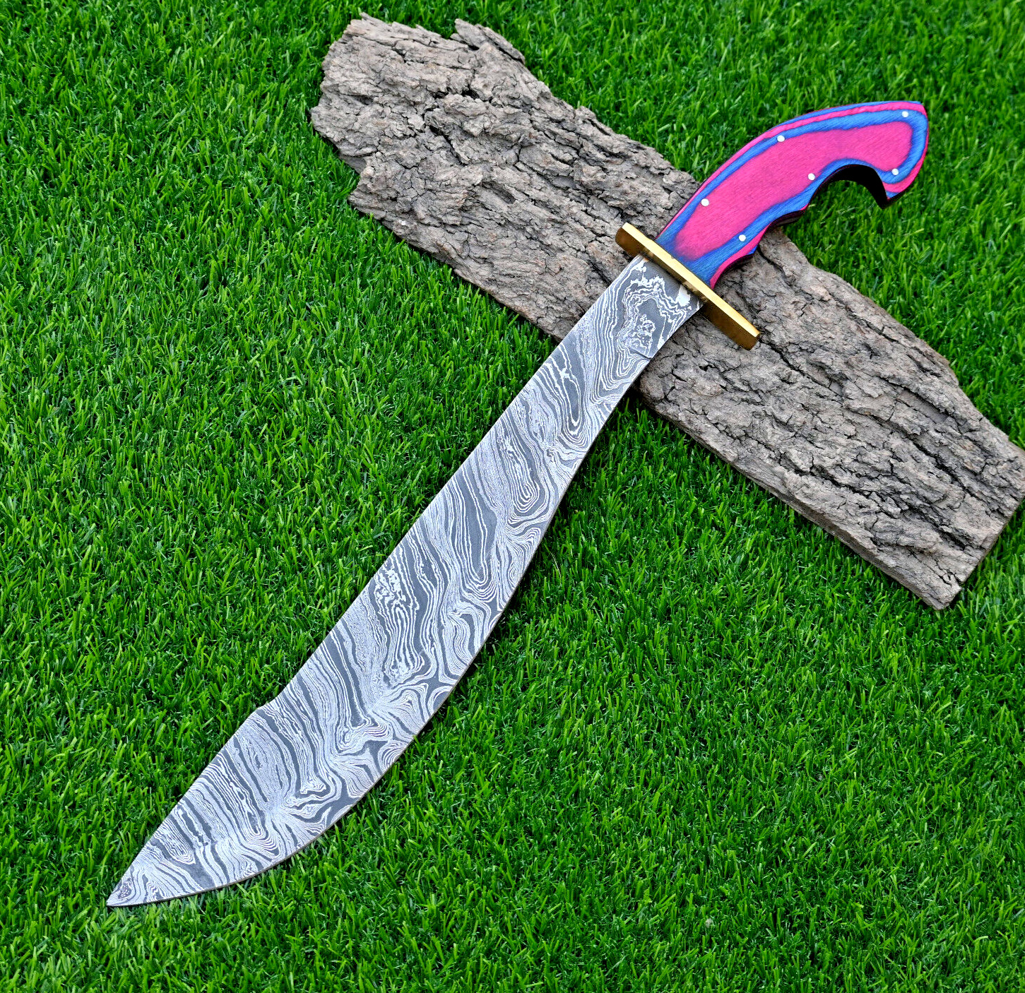 Cutlass Sabre Warrior Custom Made Damascus Sword -Hand Forge Damascus Steel 1657