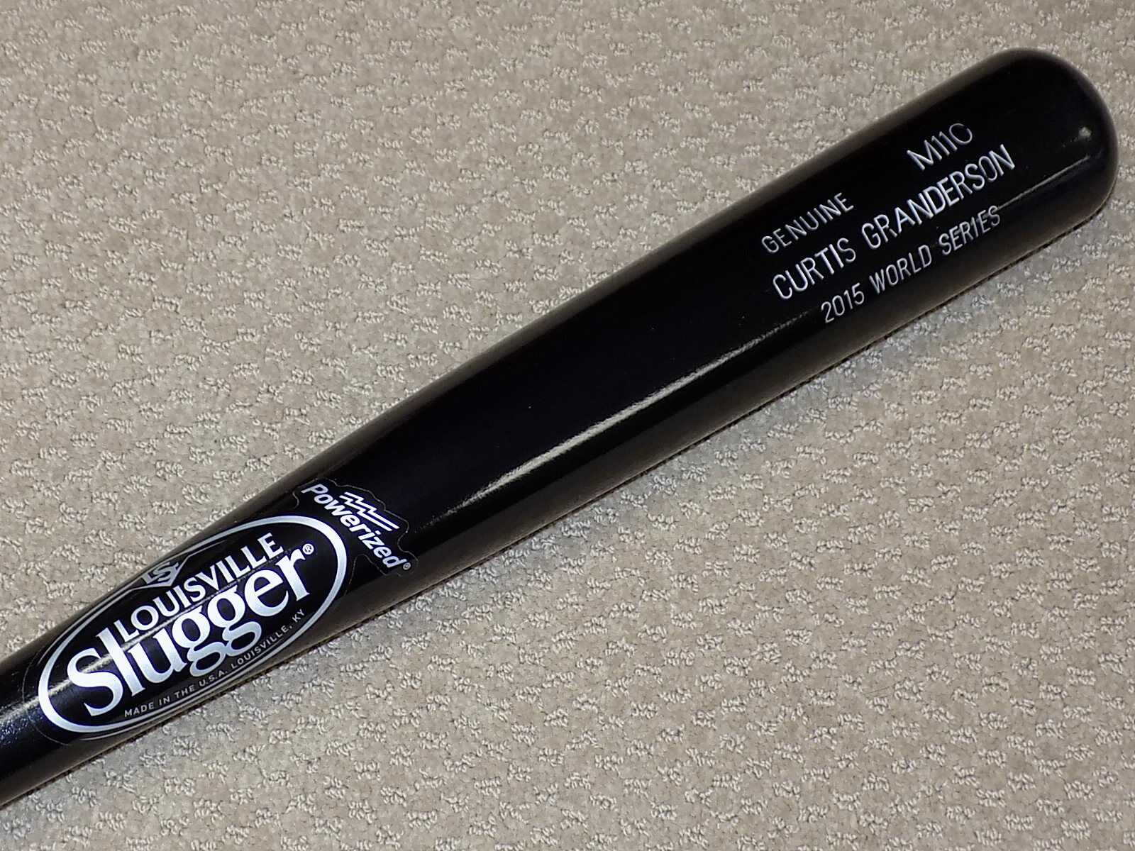 Curtis Granderson H&B Maple 2015 World Series Game Bat New York Mets NL Champs 