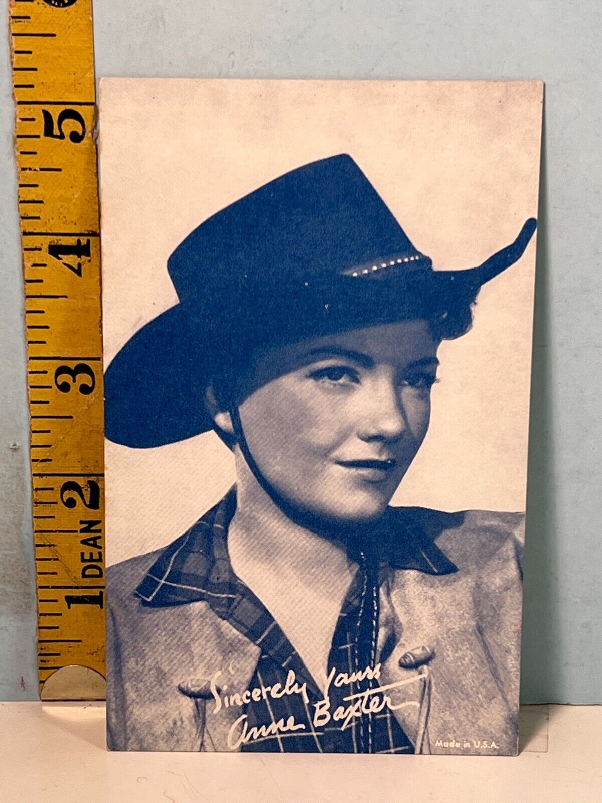 1947-66 Exhibit Card Pinup Cowgirl Anne Baxter