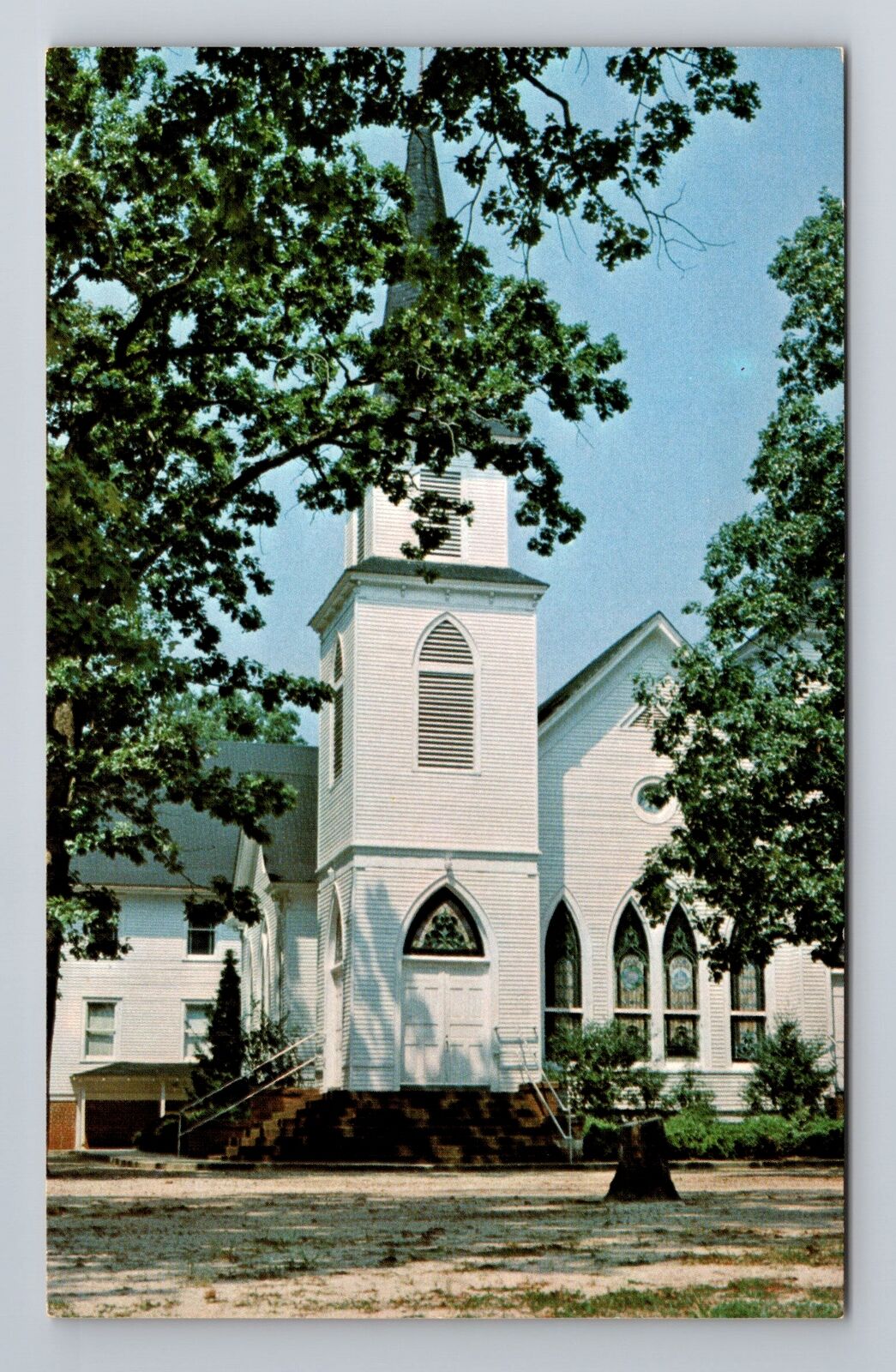 Plains GA-Georgia, Plains Baptist Church, Religion, Vintage Souvenir Postcard