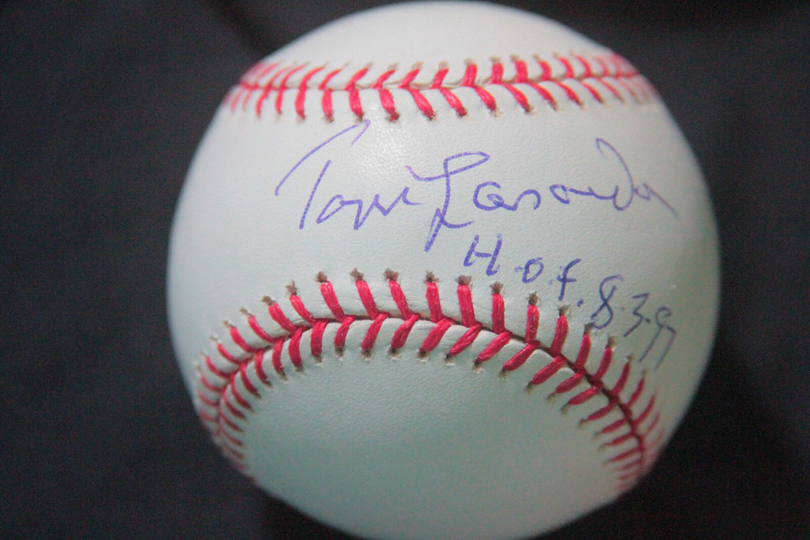 TOMMY LASORDA AUTOGRAPED SIGNED BASEBALL LOS ANGELES DODGERS WITH INSCRIPTION