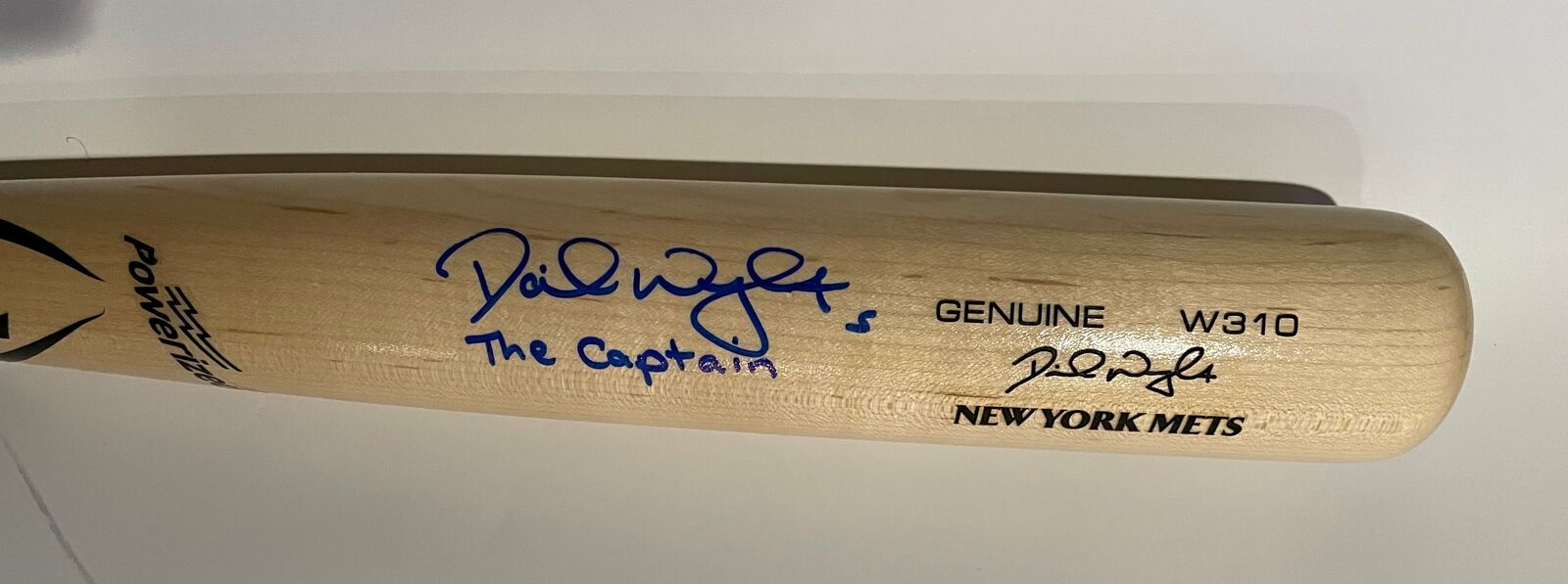 David Wright Autographed Louisville Slugger Game Model Bat with The Captain Insc