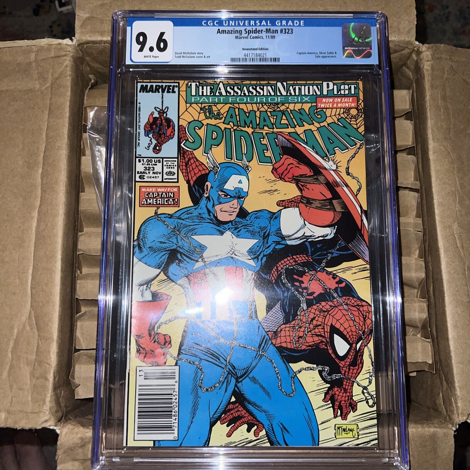 Amazing Spider-Man # 323 (Marvel)1989 - CGC 9.6 WP Newsstand