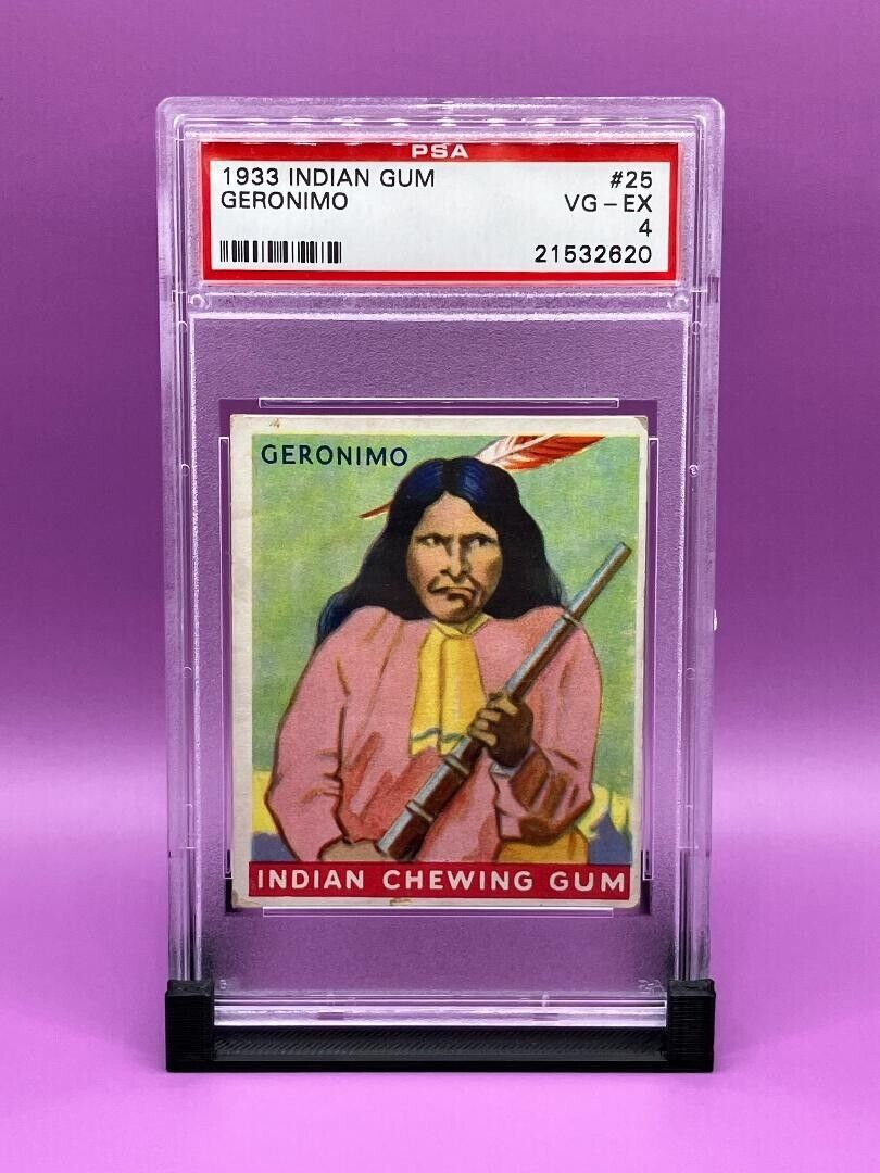 1933 Goudey Indian Gum #25 Geronimo (Series of 48) PSA 4 VG-EX