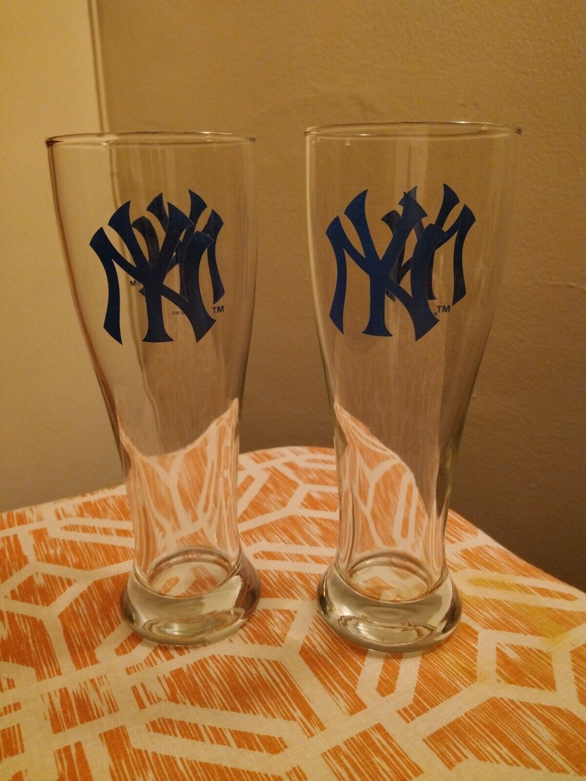 NY Yankees Drinking Glasses