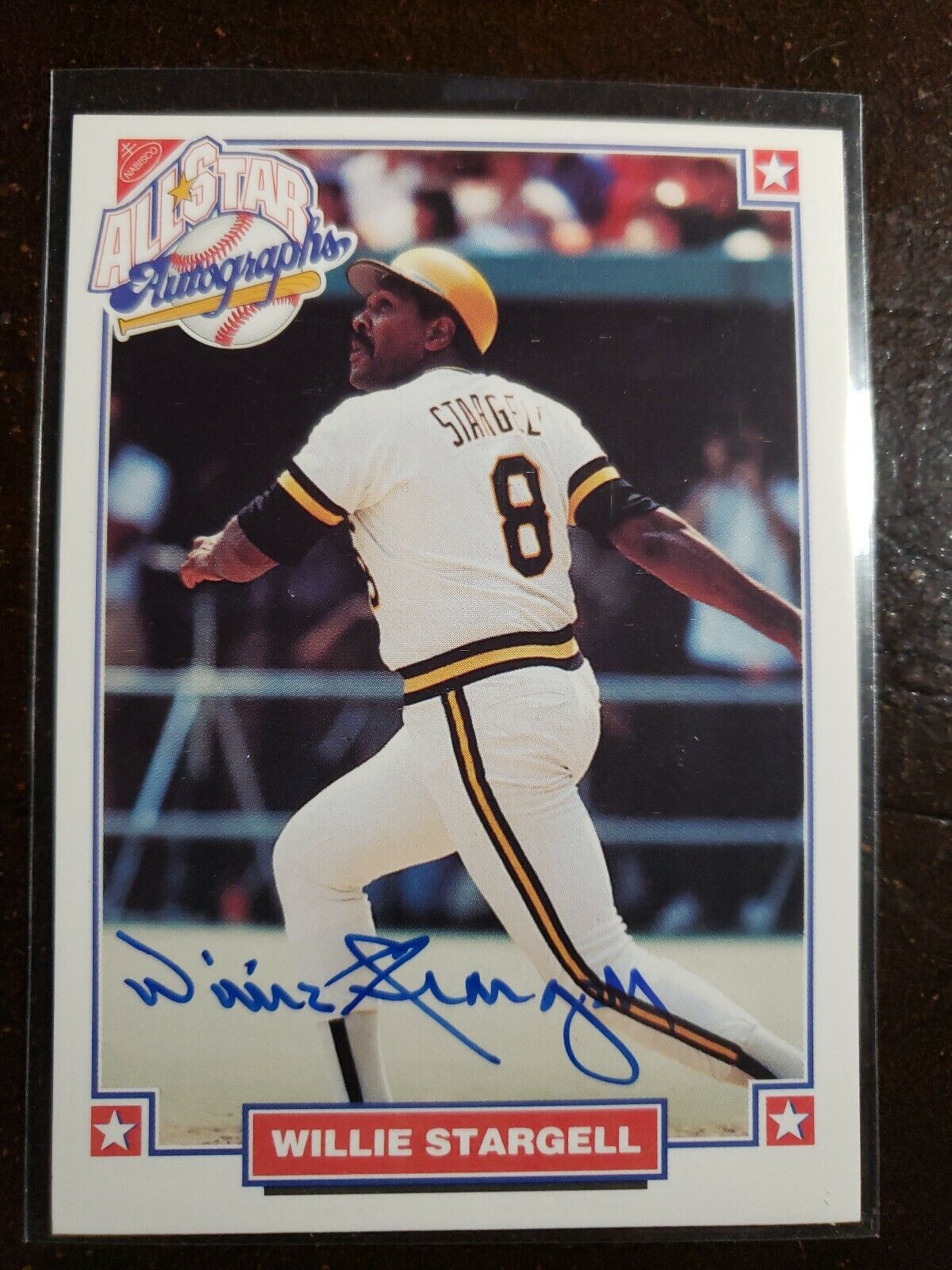 1993 Nabisco All Star Willie Stargell Auto Autograph Signed Card Pirates HOF