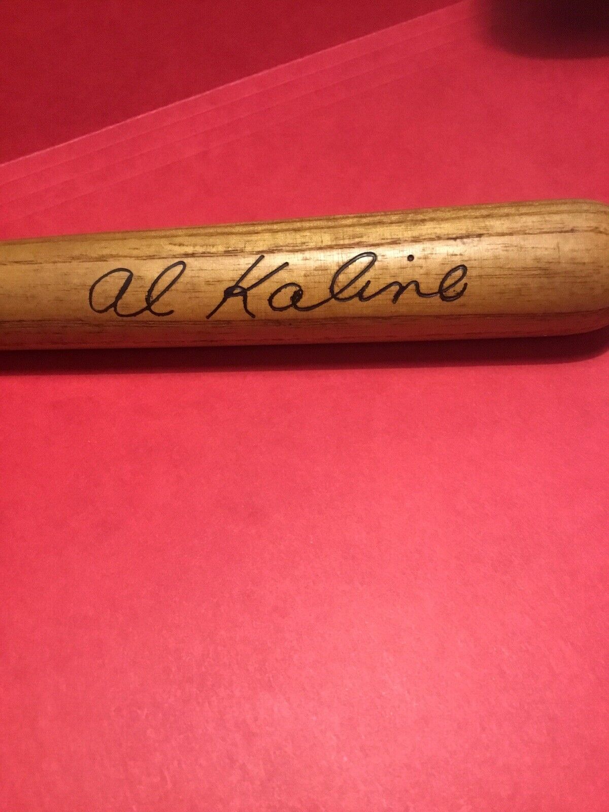 Detroit Tigers Al Kaline Souvenir Bat Louisville Slugger 15 Inch Very Good 60s