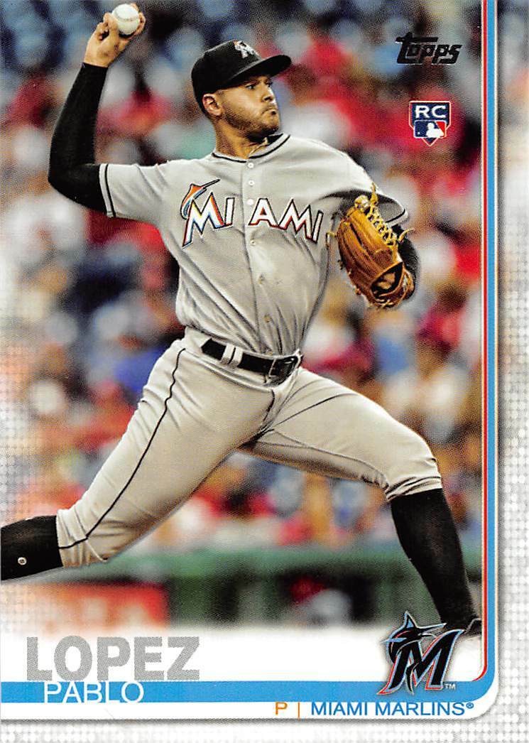 2019 Topps #151 Pablo Lopez RC Rookie Card Miami Marlins 🔥⚾🔥