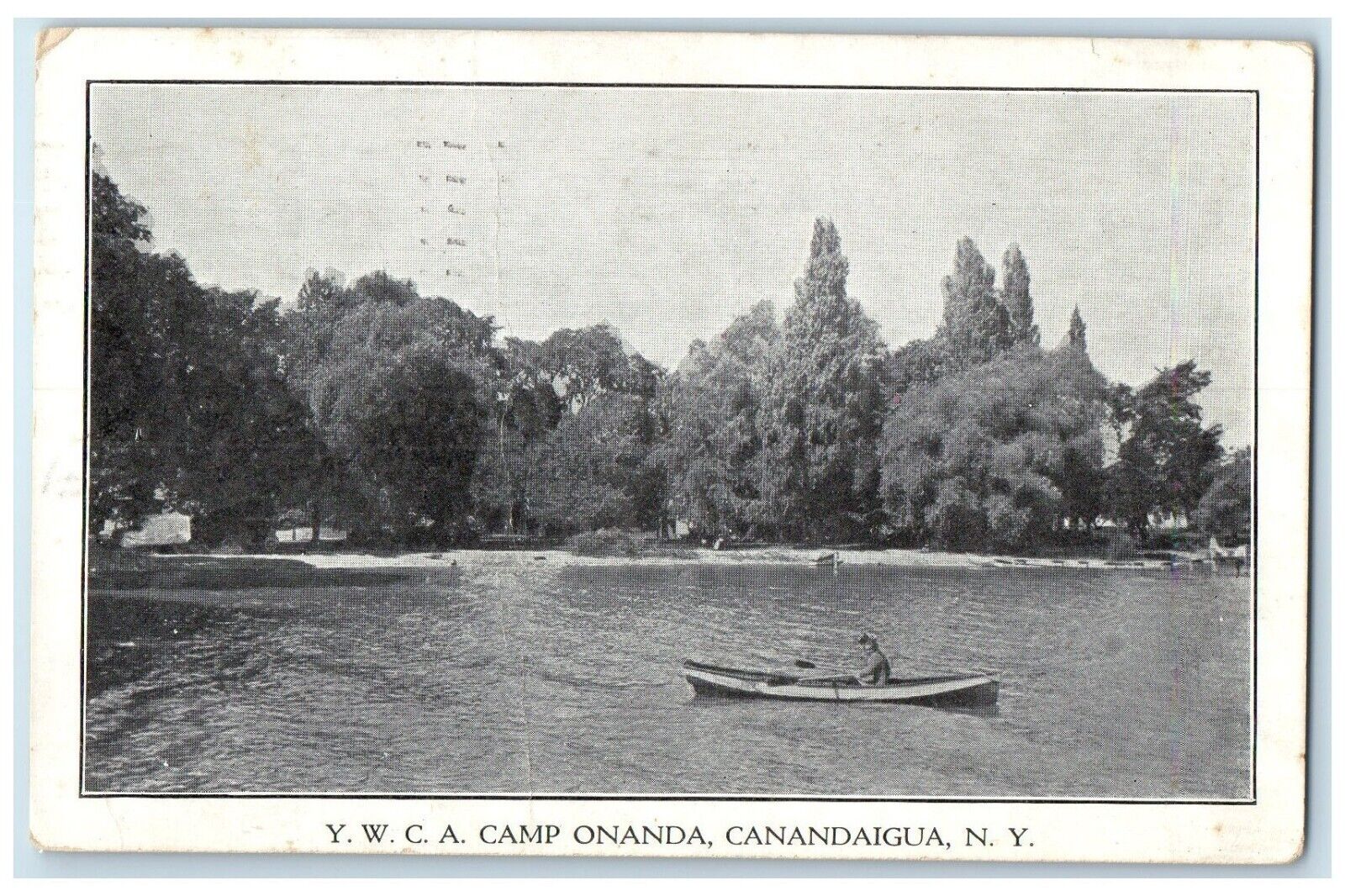 1919 Scenic View YWCA Camp Onanda Canandaigua New York Vintage Antique Postcard
