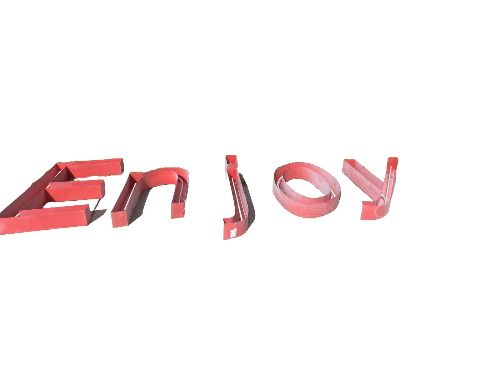 Vintage 20 Year Old “Enjoy”  From Coca Cola Plant . Must Buy All 5 Letters