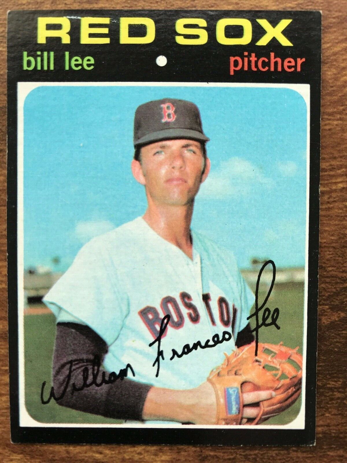 1971 Topps Baseball Card #58 Bill Lee Boston Red Sox EX