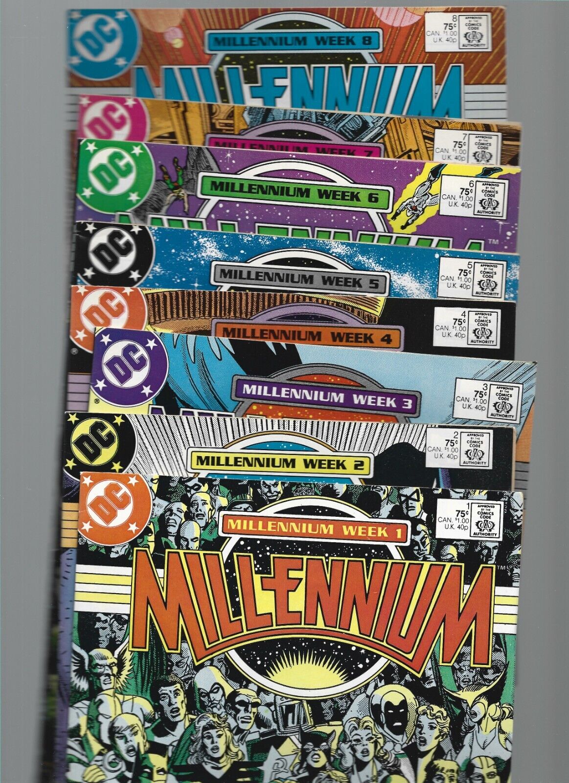 Millennium #1-8 complete set / UNLIMITED SHIPPING $4.99