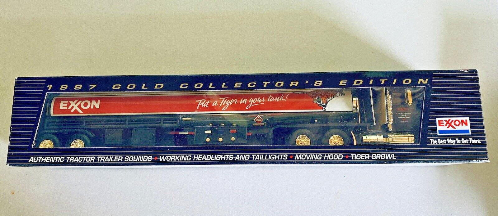 1997 EXXON GOLD COLLECTOR\'S EDITION TANKER TRUCK 6th IN A SERIES Mint in Box