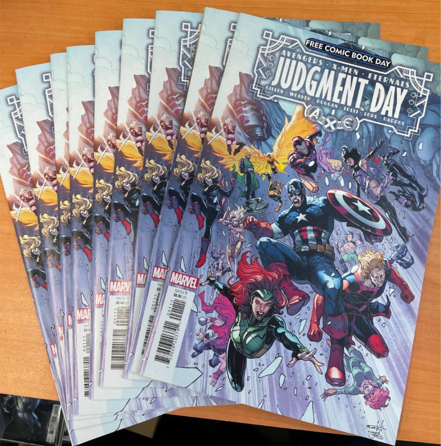 FREE COMIC BOOK DAY AXE JUDGMENT DAY #1-PACK OF 10-1ST BLOODLINE BLADES DAUGHTER