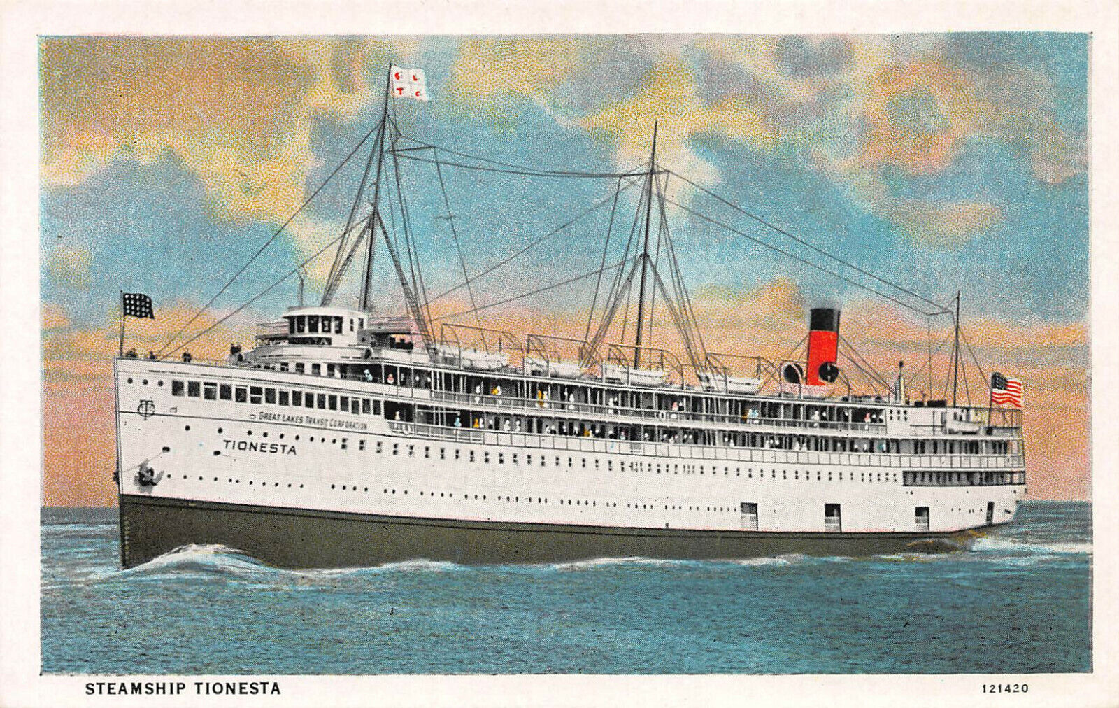 Steamship Tionesta, Early Postcard, Unused 