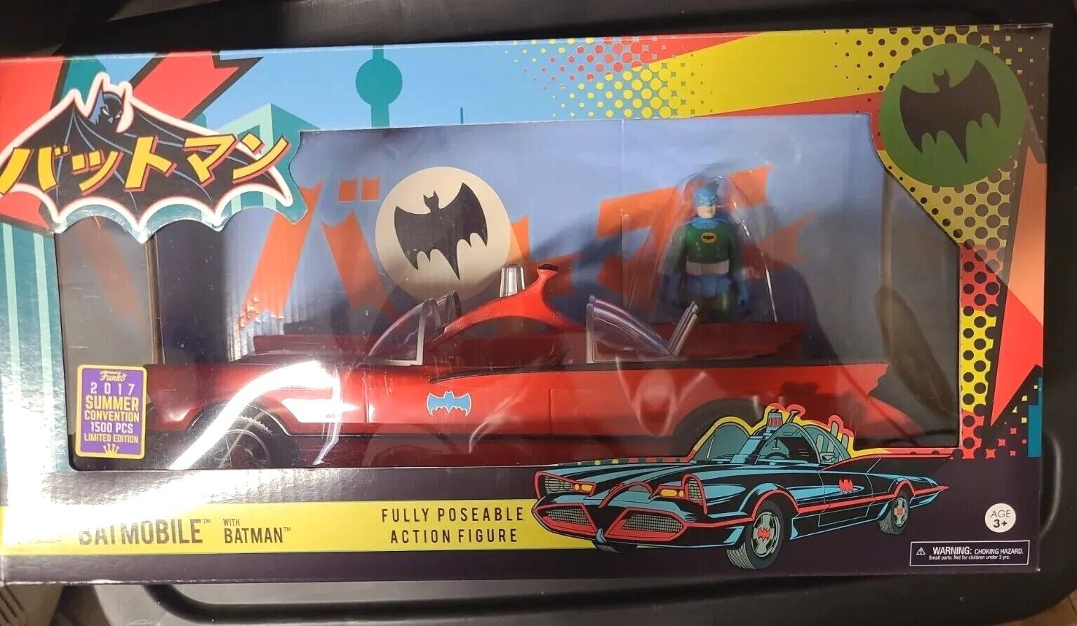 Funko-Batman 1966-SC 2017 Red Batmobile W/ Batman Figurine Limited Edition 1,500
