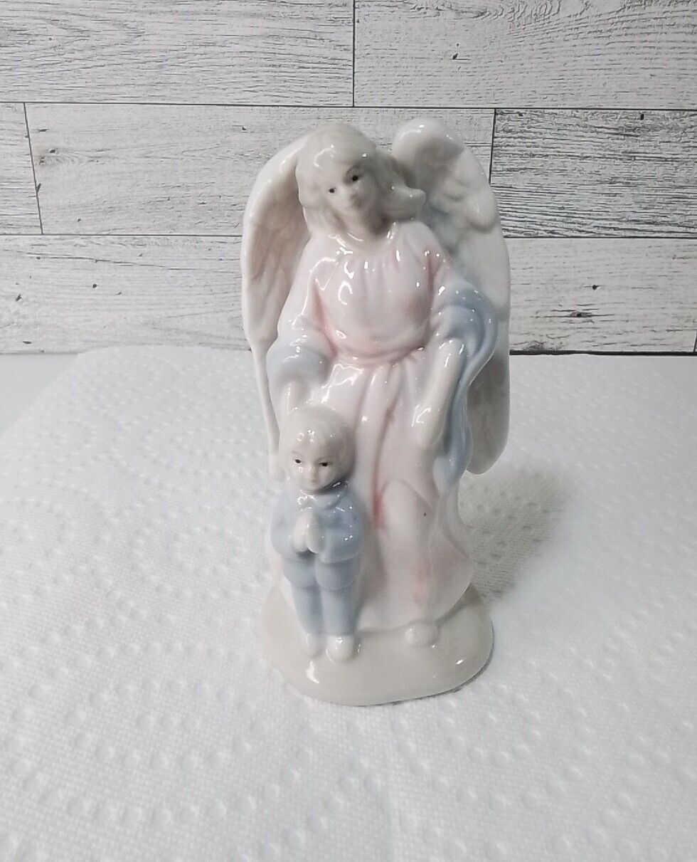 Vintage Greenbrier International Porcelain Angel with Child Figurine  5”