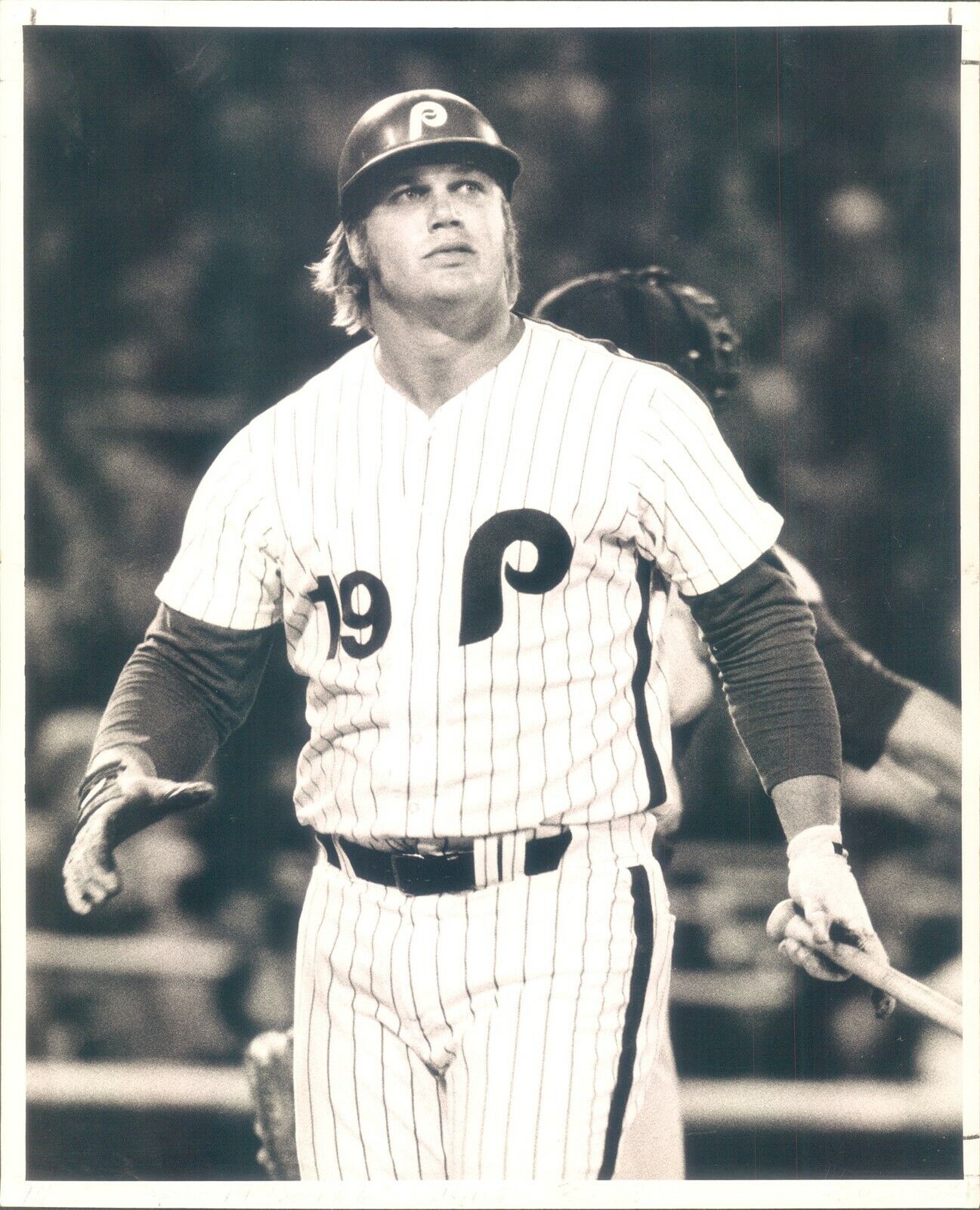 LG895 1975 Orig Frank Bryan Photo GREG LUZINSKI Philadelphia Phillies Baseball