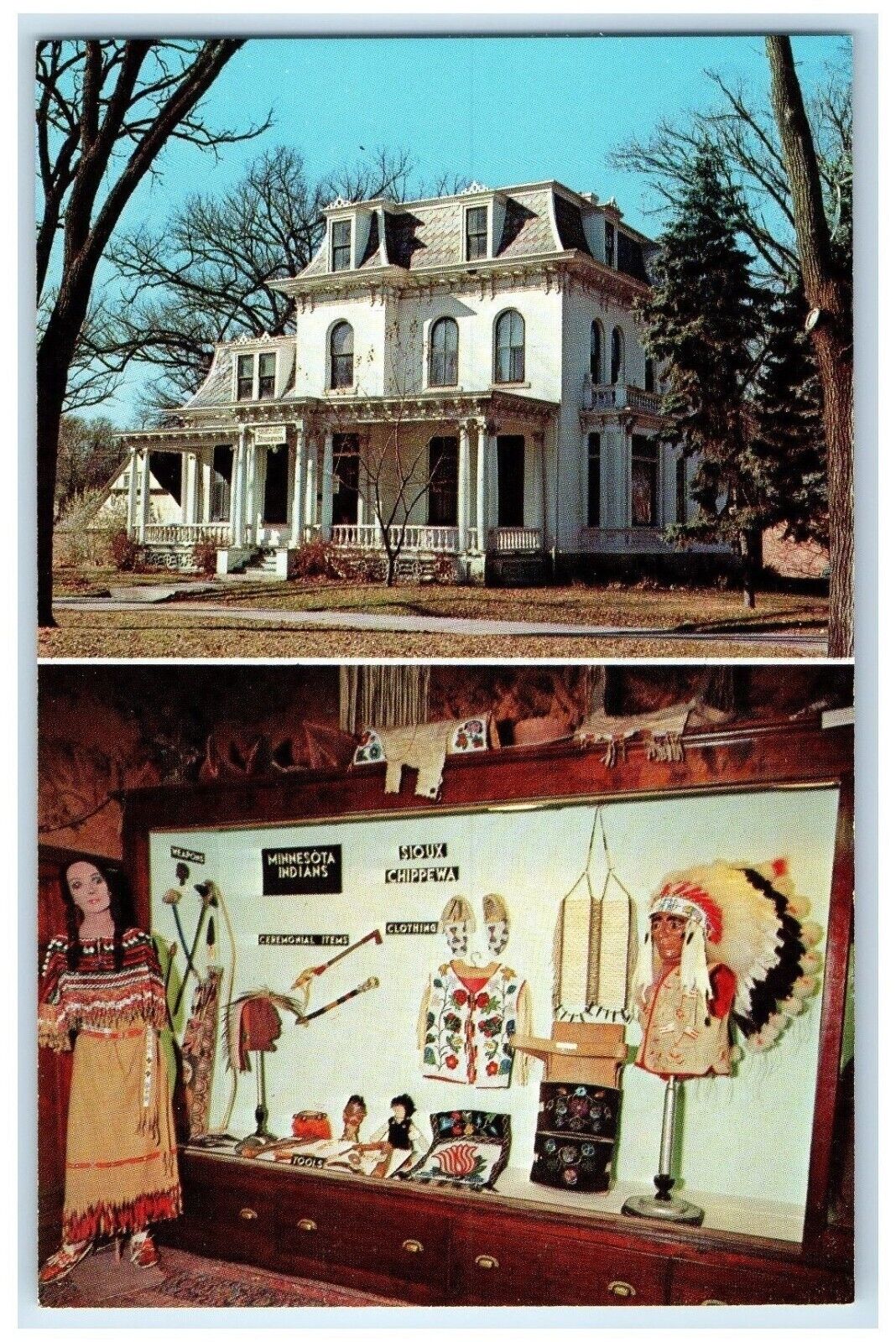 c1960 Blue Earth County Historical Museum Mankato Minnesota MN Vintage Postcard