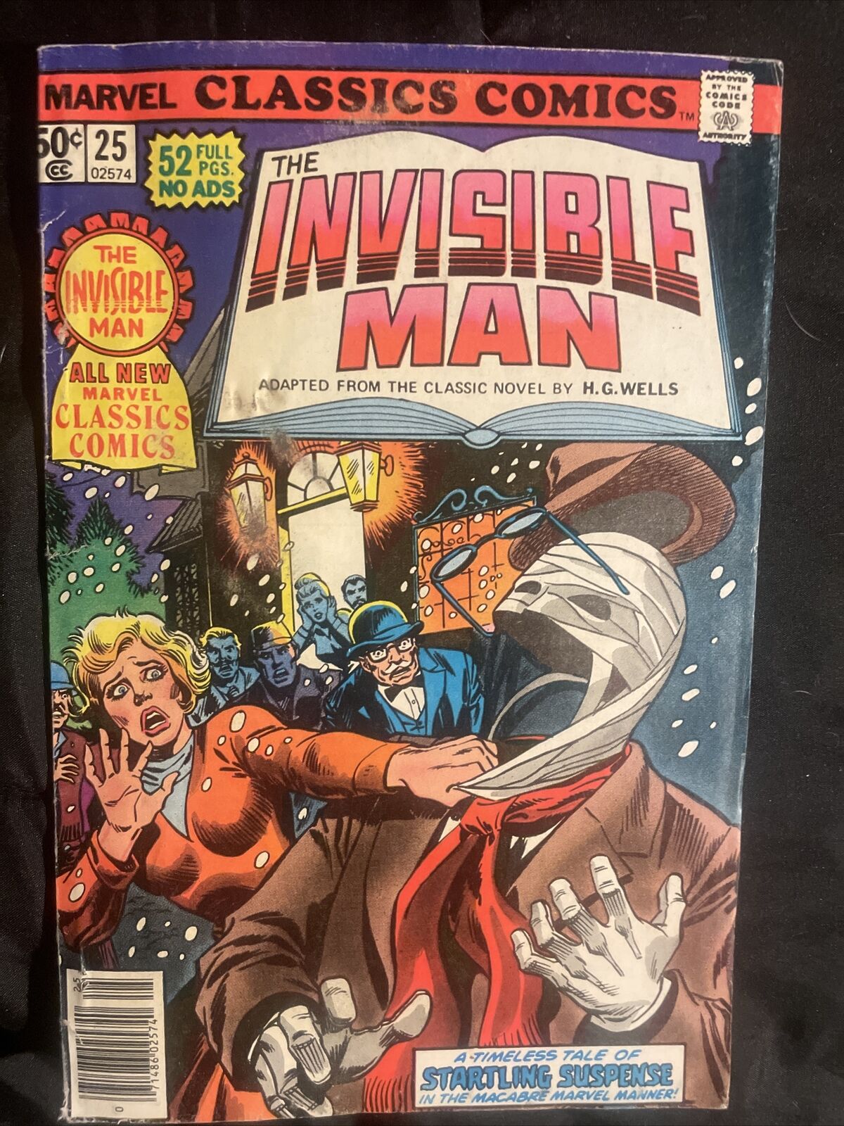 MARVEL CLASSICS COMICS #25 The Invisible Man (1977) Marvel Comics FINE-
