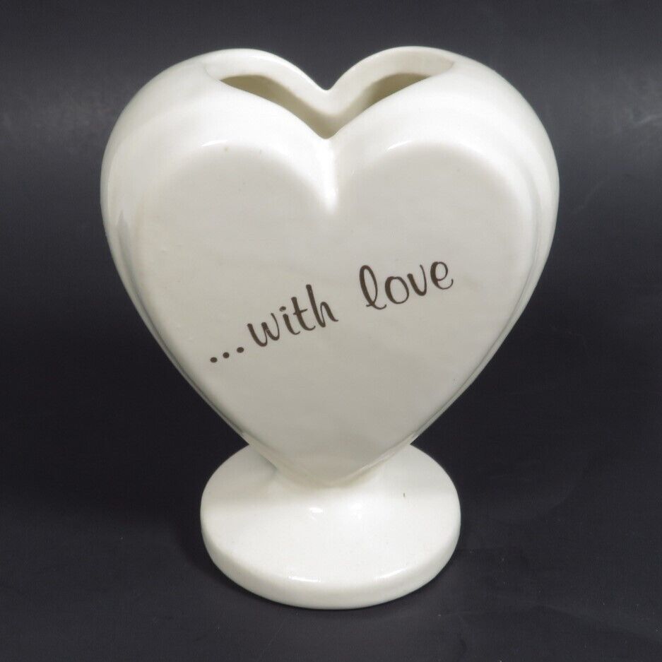 Vintage Haeger With Love Valentine Vase Small Planter Ceramic Pottery