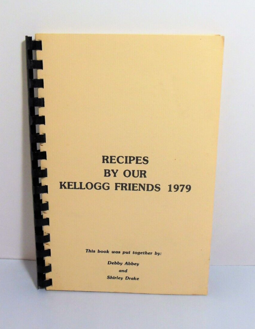 RARE Kellogg\'s Cookbook 1979 Recipes By Our Kellogg Friends Battle Creek MI