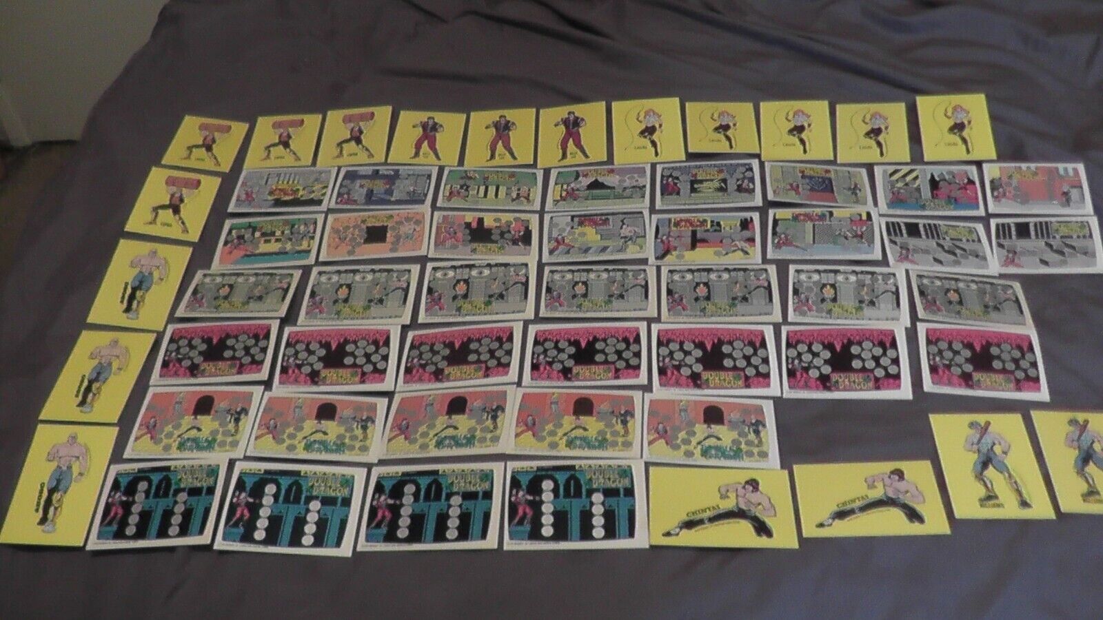 1989 topps nintendo 58 cards lot collection double dragon rare nes retro sticker