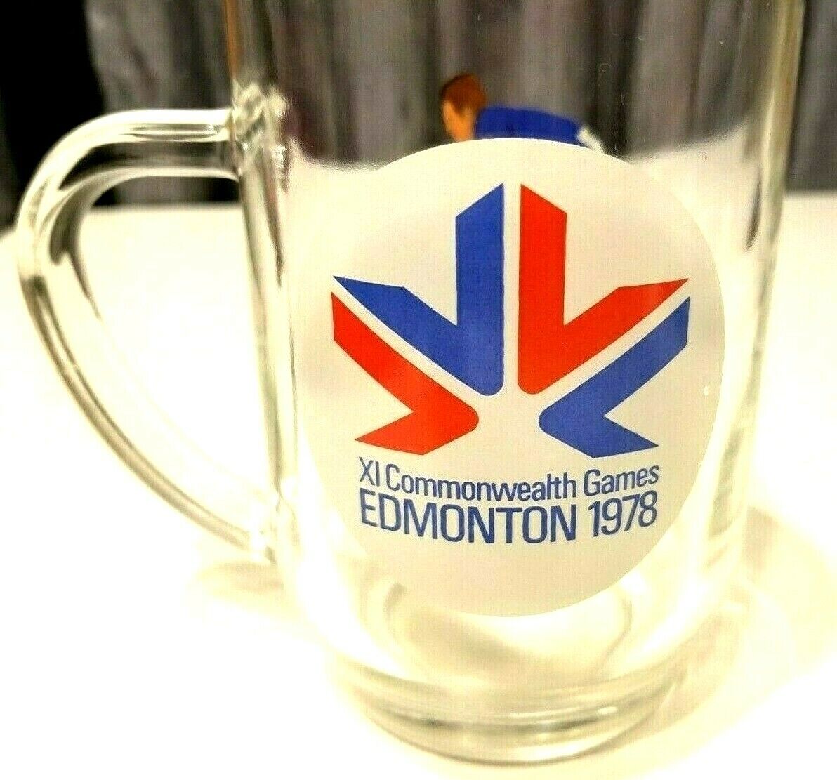 Vintage 1978 XI Commonwealth Games Beer Glass Mug in EUC