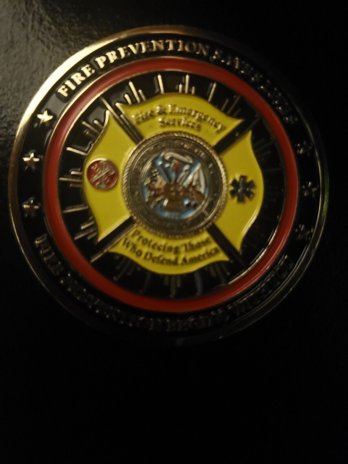 Fort Bragg NC Fire and Rescue Challenge Coin