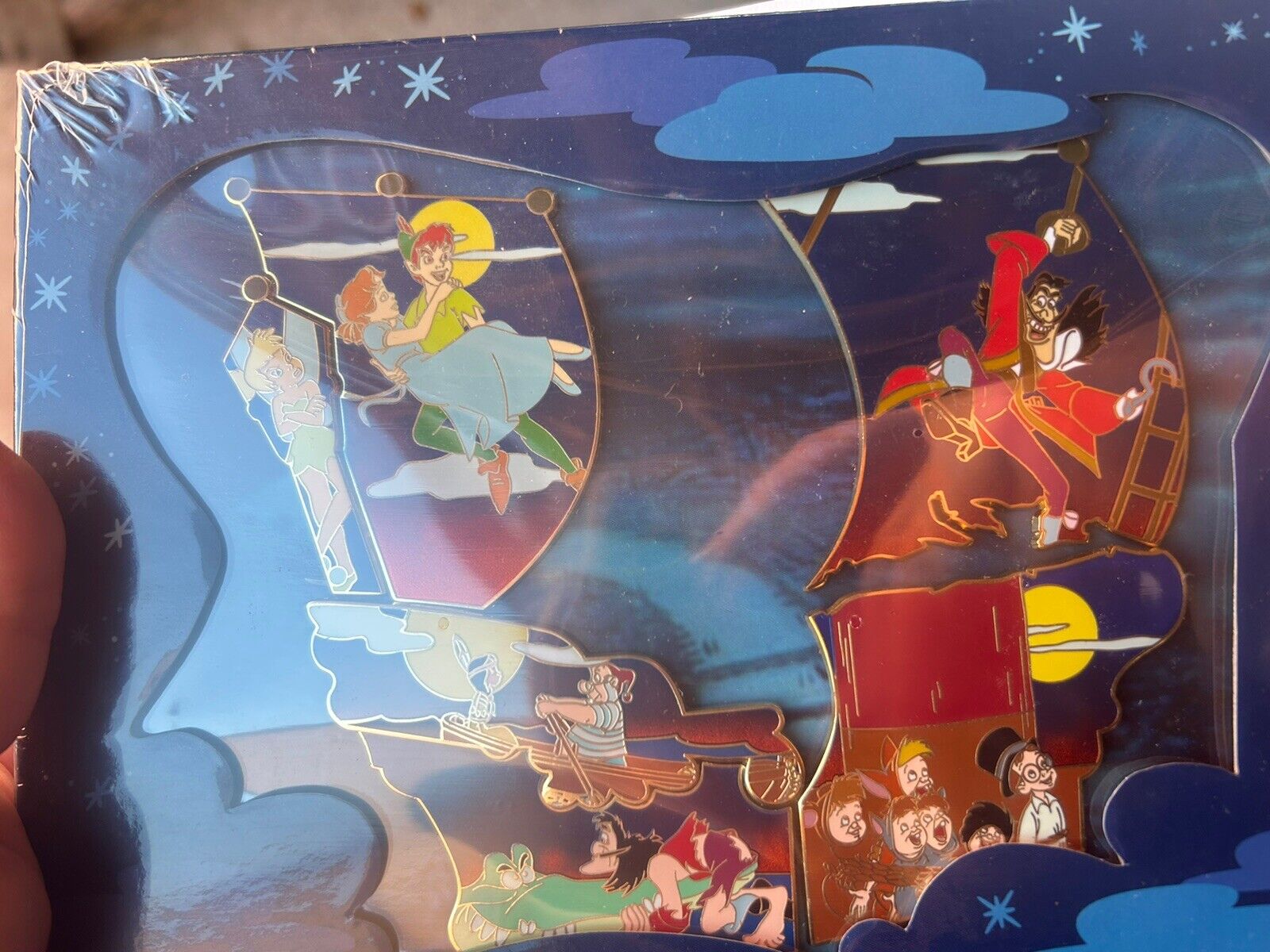 Disney Peter Pan Pin, LE 300 Pin Set 6 Piece New Sealed Happiest Celebration