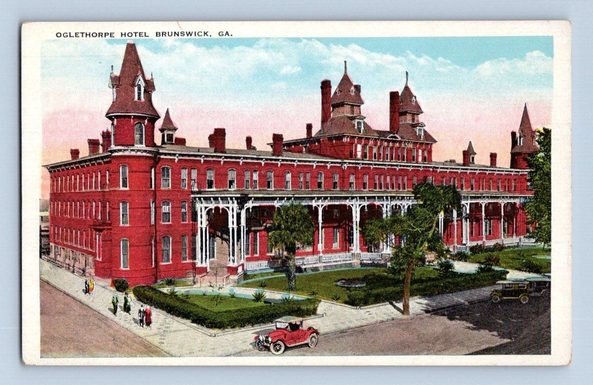 1918. BRUNSWICK, GA. OGLETHORPE HOTEL. POSTCARD MM28