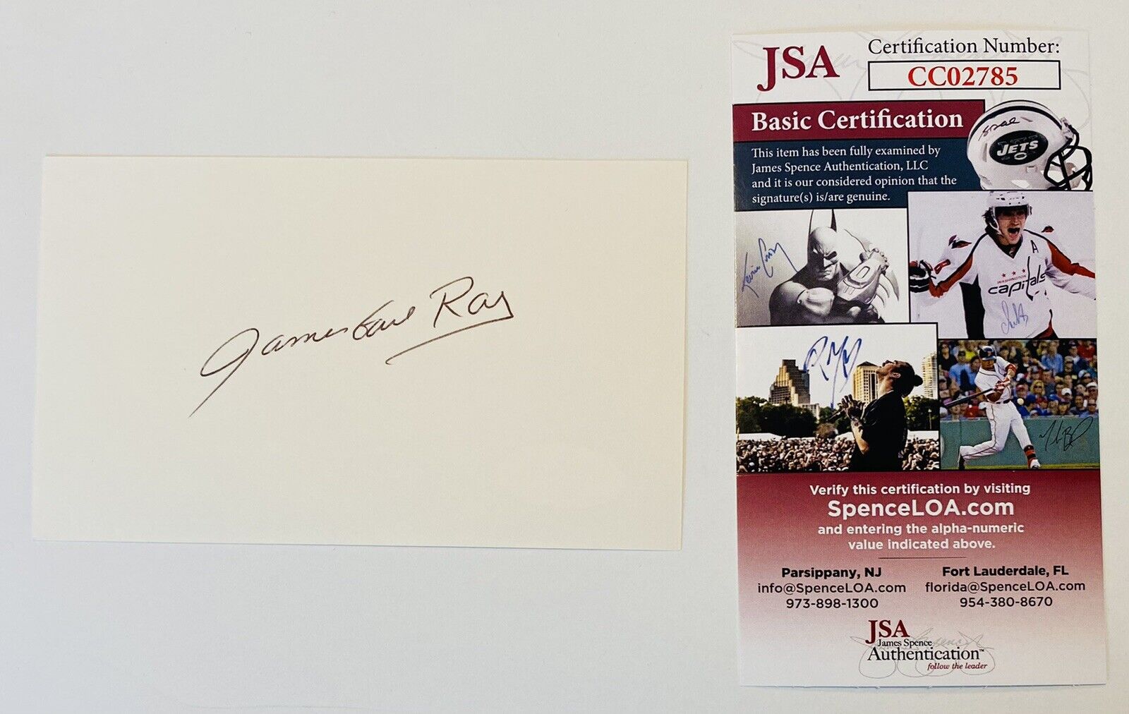 James Earl Ray Signed Autographed 3x5 Card JSA Certified Martin Luther King