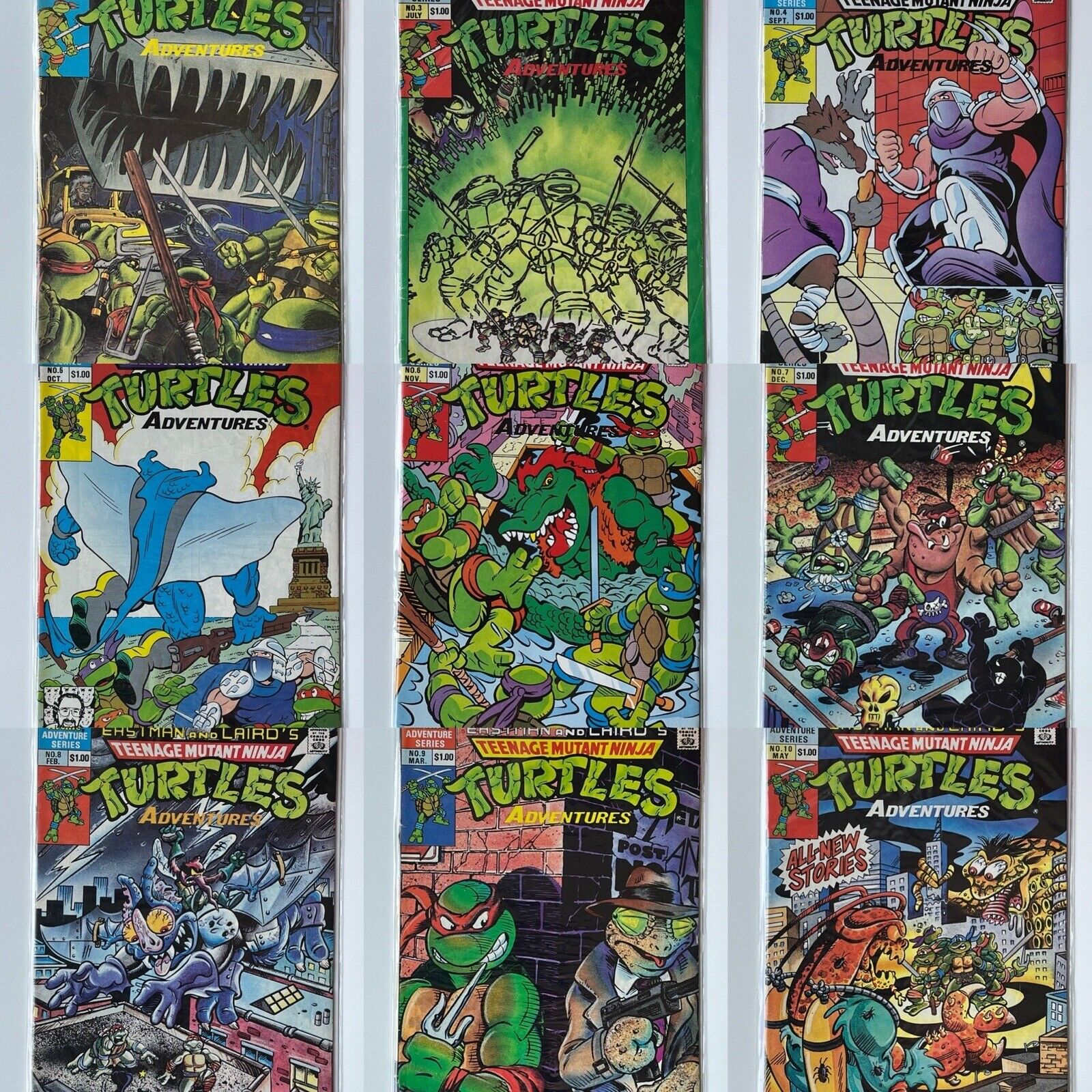 Vintage Lot of 18 Teenage Mutant Ninja Turtles TMNT Archie Adventures Comic Book