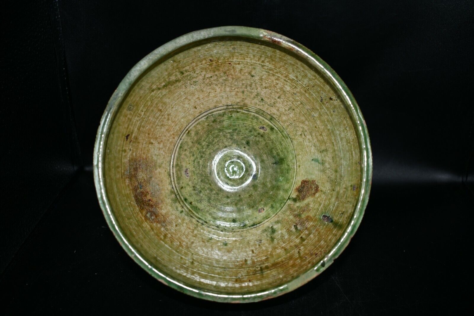 Ancient Islamic Nishapur Earthenware Ceramic Glazed Bowl circa 10th Century