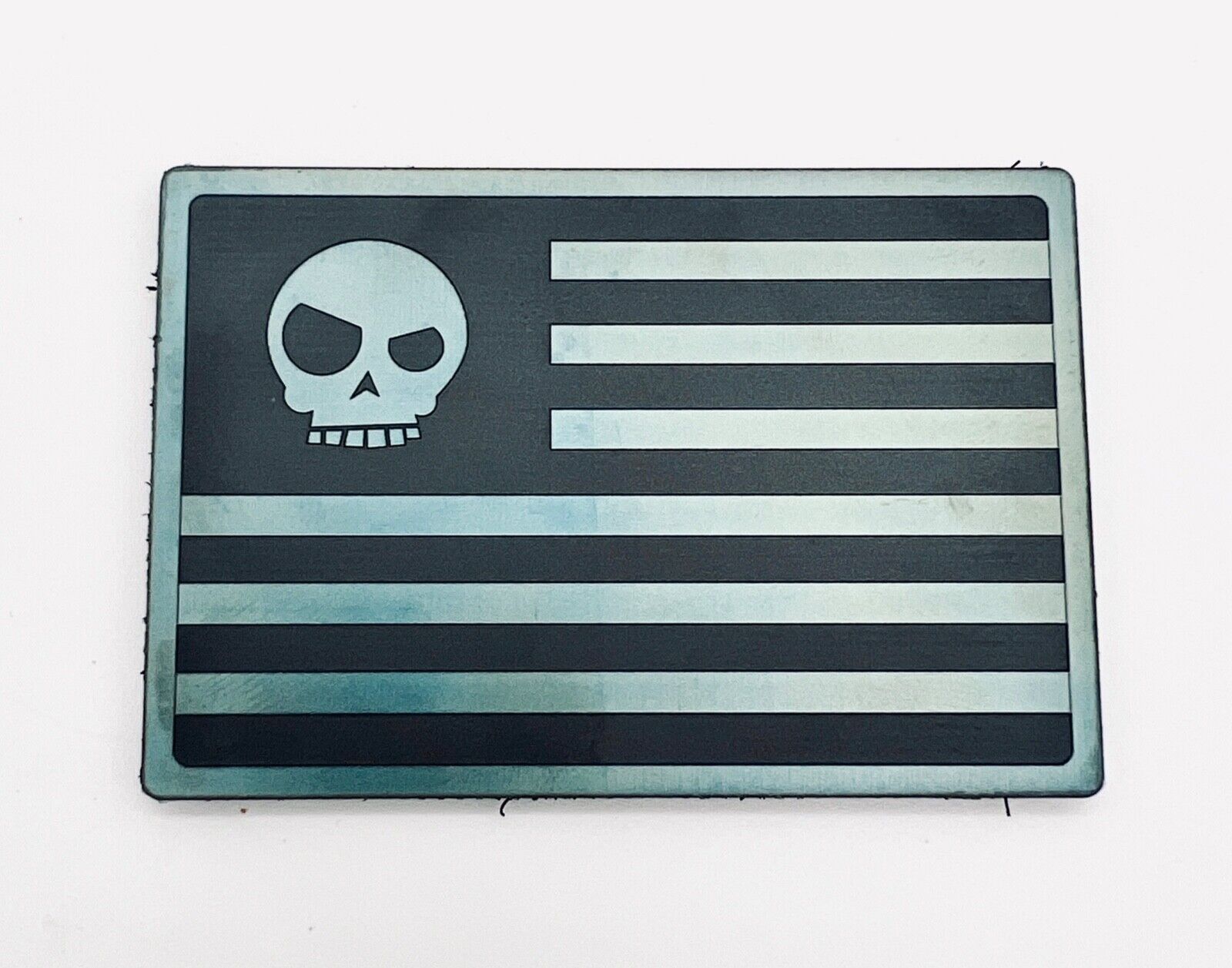 NEW Triple Aught Design Ti Flag Mean Skull Defender Patch (Green/Black)