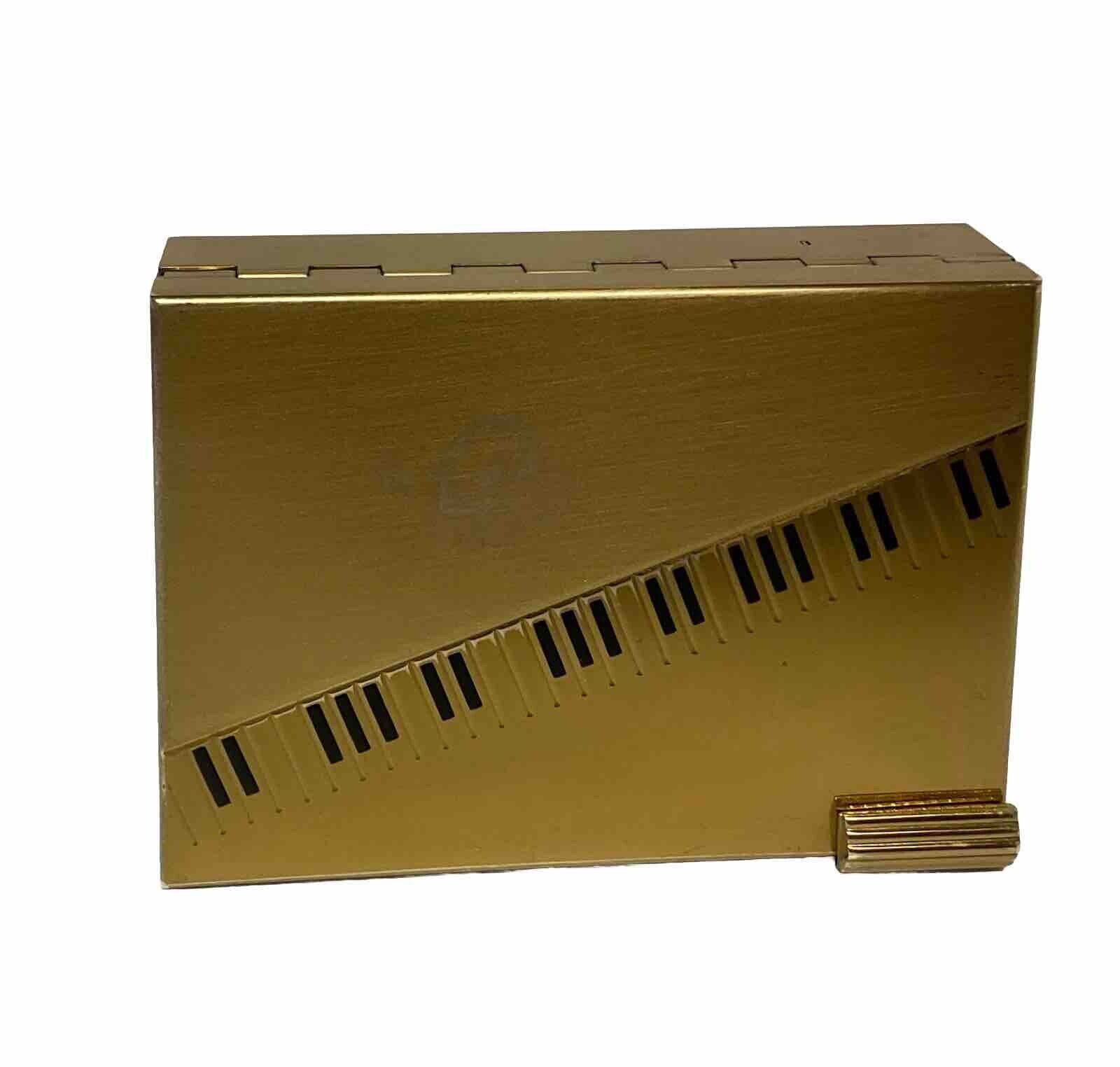 Volupte Music Box Powder Compact Piano Keys Lipstick Swiss Mid Century 
