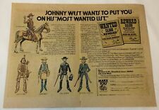 1975 Marx toys centerfold ad ~ JOHNNY WEST Thunderbolt,Geronimo,Jane,Sam Cobra+ picture