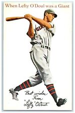 c1950 When Lefty O' Doul Was A Giant Baseball San Francisco California Postcard picture