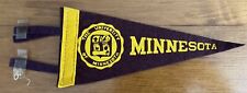 Vintage Authentic 1940's 1950s University of Minnesota Pennant Flag Rare USA picture