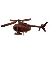 Awesome Wooden HELICOPTER  Military Style  Handmade Very Cool. picture