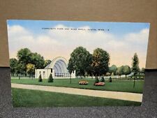 Community Park And Band Shell Austin Minnesota Postcard￼ picture